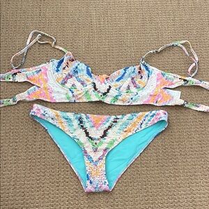 Mara Hoffman Colorful Patterned Bikini Set